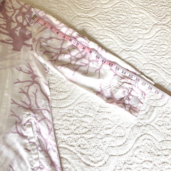 Funky People Coral Fan Print Pocket Dress - Picture 12 of 14